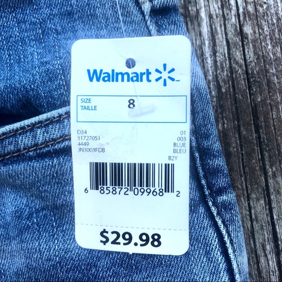 Jeanologie high waisted cropped jeans stretchy size 5 - Picture 9 of 15